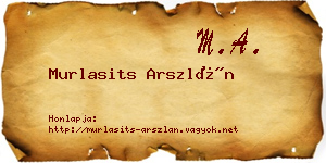 Murlasits Arszlán névjegykártya